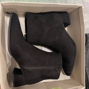 Black ankle boots